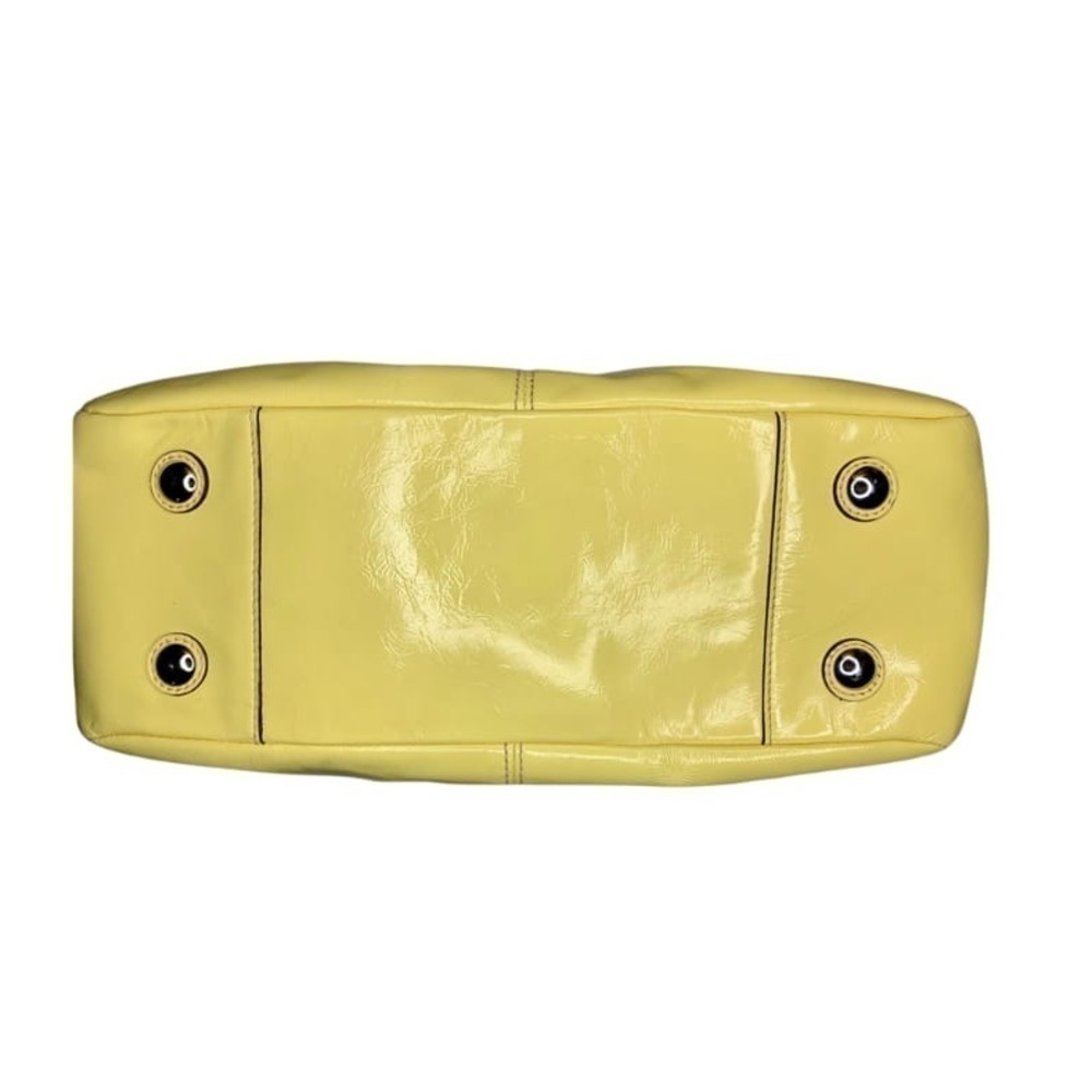 COACH Patent Yellow Gallery Tote - Picture 11 of 12